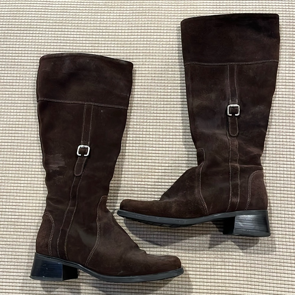 La Canadienne waterproof suede riding boots